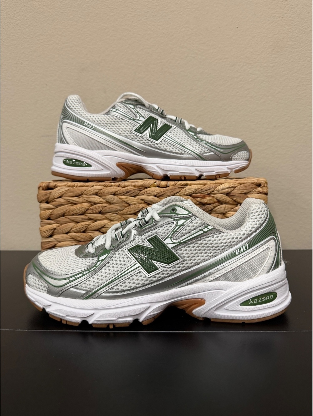 Size 9 - *SAMPLE* New Balance 740v2 “Grey Matter Dark Alpine Green”